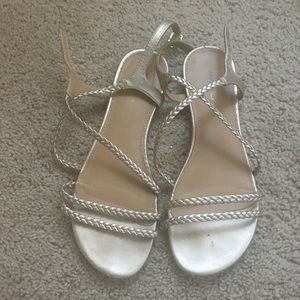 X appeal gold sandals